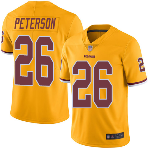 Washington Redskins Limited Gold Men Adrian Peterson Jersey NFL Football #26 Rush Vapor->washington redskins->NFL Jersey